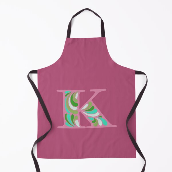Item preview, Letter K Fancy Monogram Hippie Initial Pink designed and sold by everything4eva.