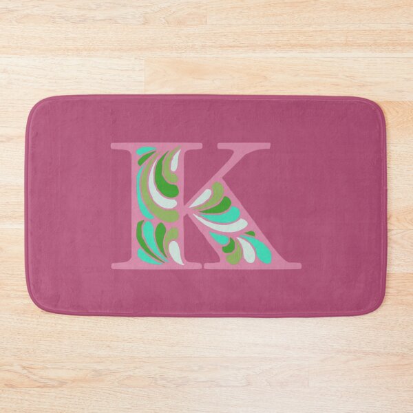 Item preview, Letter K Fancy Monogram Hippie Initial Pink designed and sold by everything4eva.