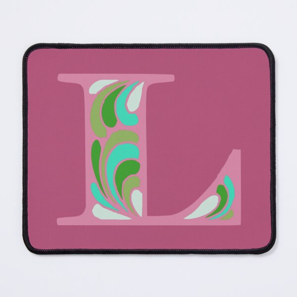 Item preview, Letter L Fancy Monogram Hippie Initial Pink designed and sold by everything4eva.