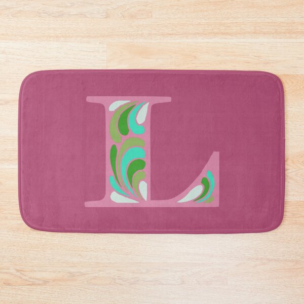 Item preview, Letter L Fancy Monogram Hippie Initial Pink designed and sold by everything4eva.