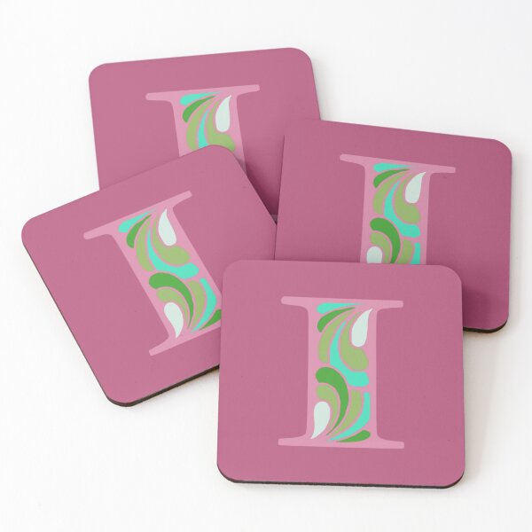 Item preview, Letter I Fancy Monogram Hippie Initial Pink designed and sold by everything4eva.