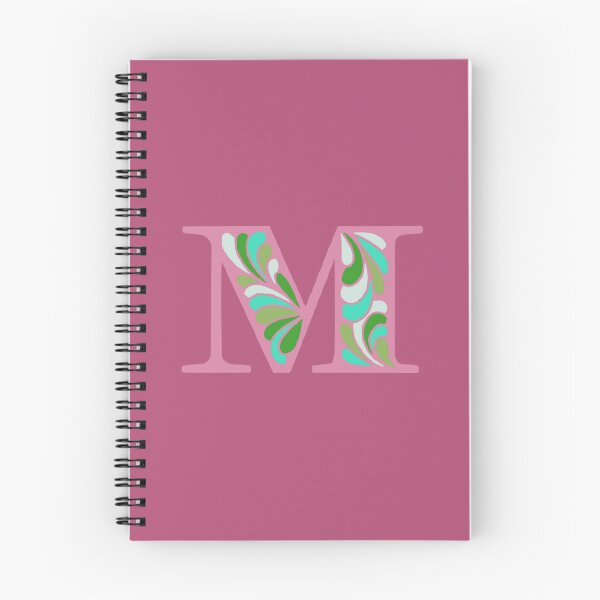 Item preview, Letter M Fancy Monogram Hippie Initial Pink designed and sold by everything4eva.