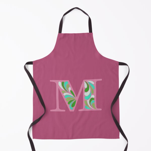 Item preview, Letter M Fancy Monogram Hippie Initial Pink designed and sold by everything4eva.
