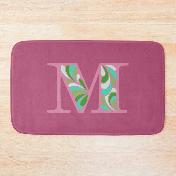 Item preview, Letter M Fancy Monogram Hippie Initial Pink designed and sold by everything4eva.