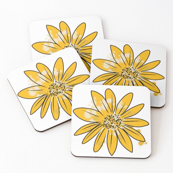 Artikelvorschau, Goldene gelbe Sonnenblume-Digital-Kunst | Melanie Jensen-Illustrationen entworfen und verkauft von Melanie Jensen.