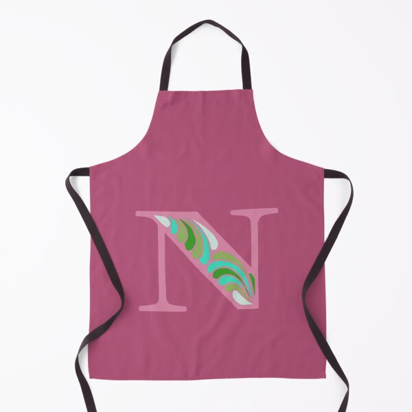 Item preview, Letter N Fancy Monogram Hippie Initial Pink designed and sold by everything4eva.
