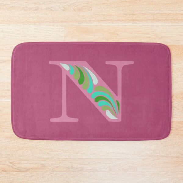 Item preview, Letter N Fancy Monogram Hippie Initial Pink designed and sold by everything4eva.