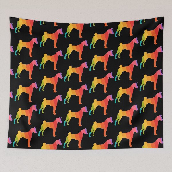 Item preview, Gay LGBT rainbow Basenji designed and sold by ODINDISA.