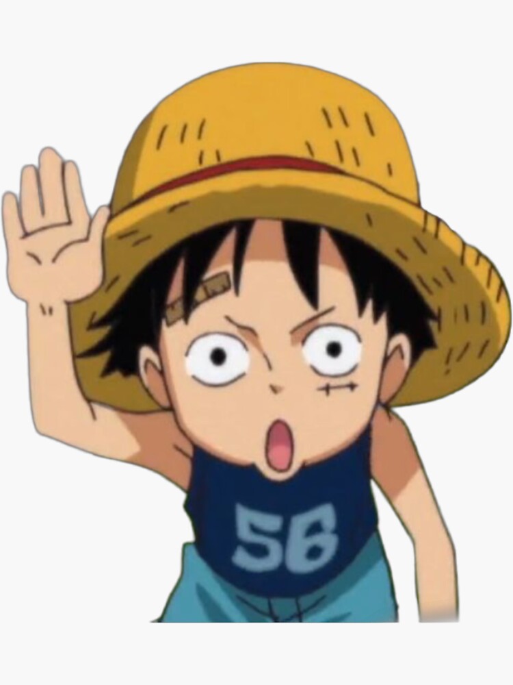 Sticker for Sale avec l'œuvre « Luffy One Piece enfant souriant