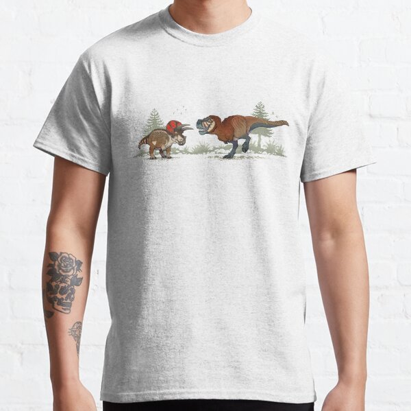 Double feature; Triceratops and Tyrannosaurus rex Classic T-Shirt