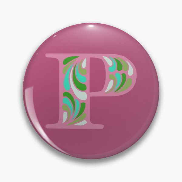 Item preview, Letter P Fancy Monogram Hippie Initial Pink designed and sold by everything4eva.