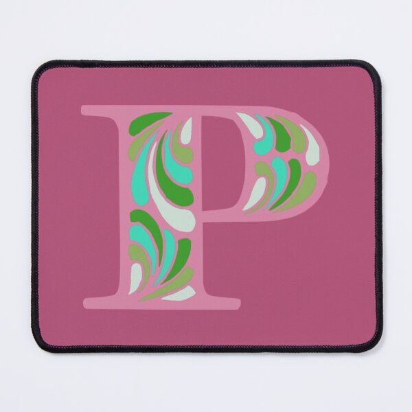 Item preview, Letter P Fancy Monogram Hippie Initial Pink designed and sold by everything4eva.