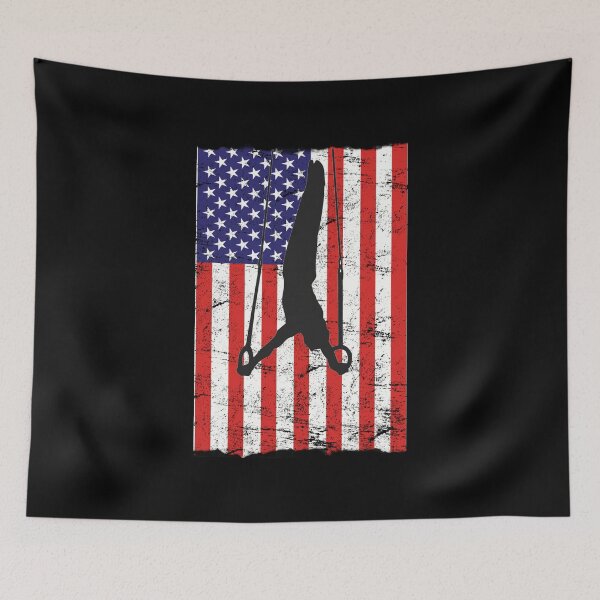 Item preview, Gymnastics Mens USA Flag  designed and sold by kudostees.