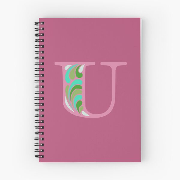 Item preview, Letter U Fancy Monogram Hippie Initial Pink designed and sold by everything4eva.