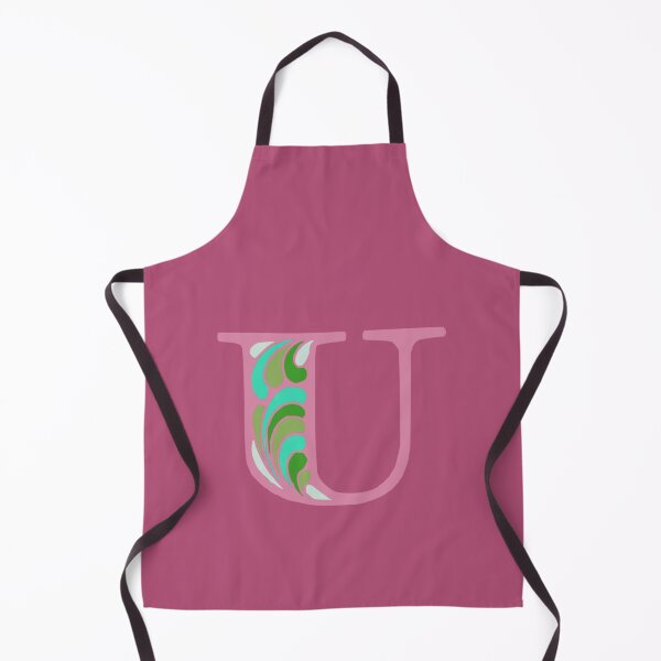 Item preview, Letter U Fancy Monogram Hippie Initial Pink designed and sold by everything4eva.