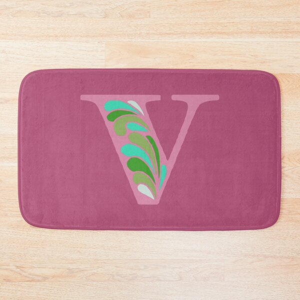Item preview, Letter V Fancy Monogram Hippie Initial Pink designed and sold by everything4eva.