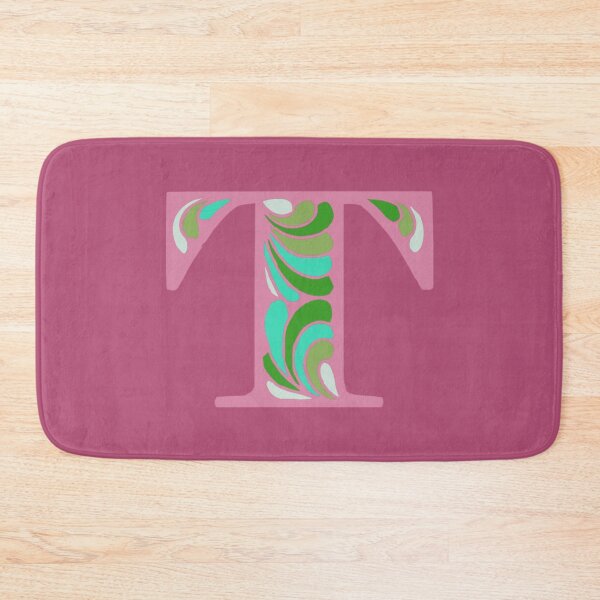Item preview, Letter T Fancy Monogram Hippie Initial Pink designed and sold by everything4eva.