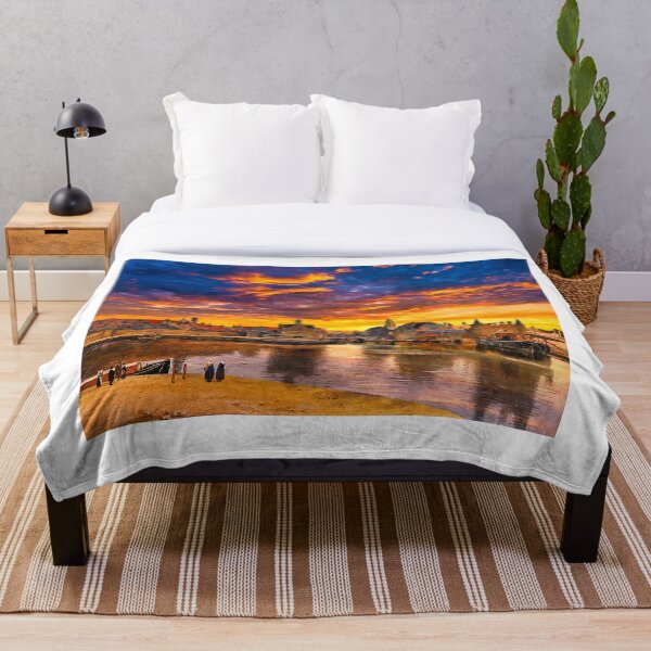 Item preview, View of Delft by Johannes Vermeer, with a sunrise sky designed and sold by NickoPrints.