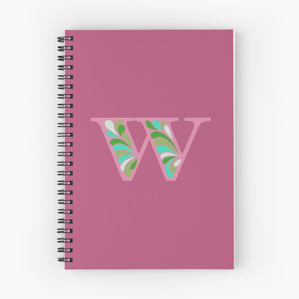 Item preview, Letter W Fancy Monogram Hippie Initial Pink designed and sold by everything4eva.