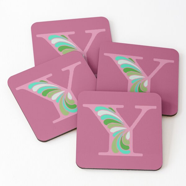 Item preview, Letter Y Fancy Monogram Hippie Initial Pink designed and sold by everything4eva.