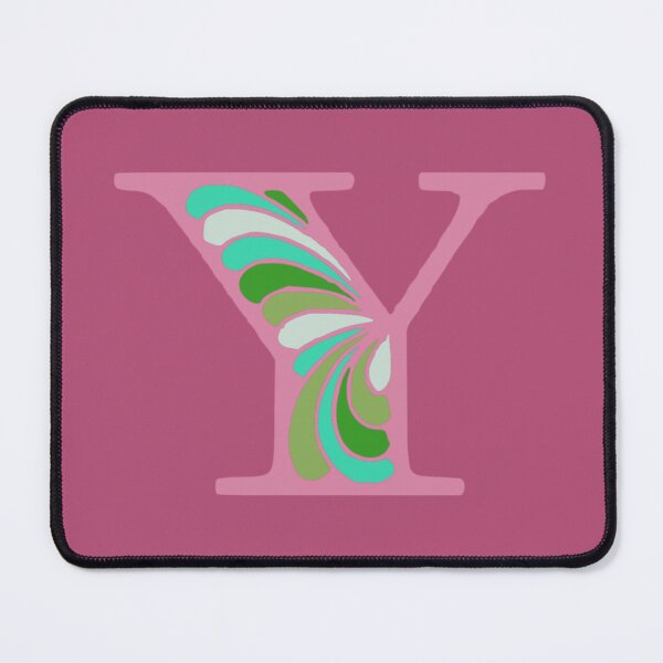 Item preview, Letter Y Fancy Monogram Hippie Initial Pink designed and sold by everything4eva.