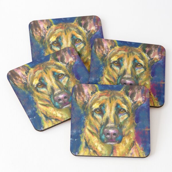 Item preview, Colorful German Shepherd Artistic Painting designed and sold by ibadishi.