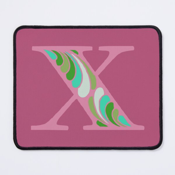 Item preview, Letter X Fancy Monogram Hippie Initial Pink designed and sold by everything4eva.
