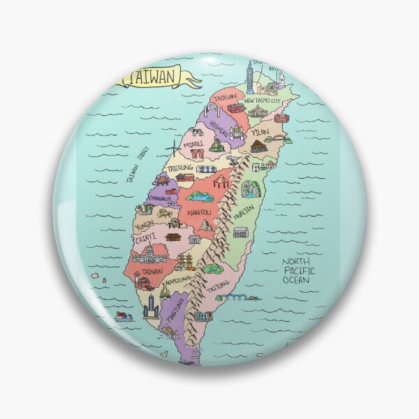 Item preview, Colorful Taiwan Map designed and sold by Sheridan T.