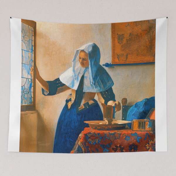 Item preview, Woman with a Water Jug by Johannes Vermeer - digital enhancement designed and sold by NickoPrints.