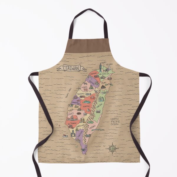 Item preview, Colorful Vintage Taiwan Map designed and sold by Sheridan T.