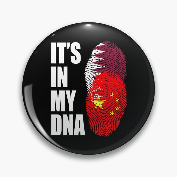 Item preview, Qatari And Chinese Vintage Heritage DNA Flag  designed and sold by MaryGolde33590.