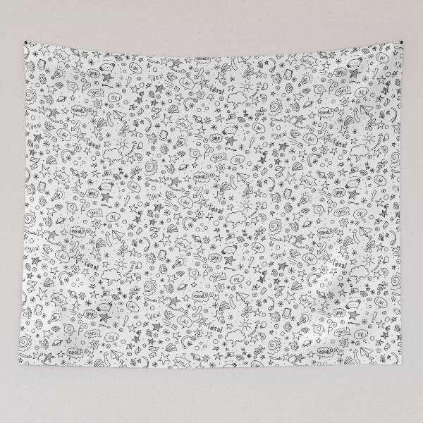 Item preview, Doodle art pattern  designed and sold by Mialunaa.