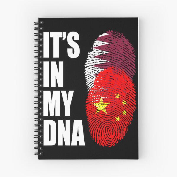 Item preview, Qatari And Chinese Vintage Heritage DNA Flag  designed and sold by MaryGolde33590.
