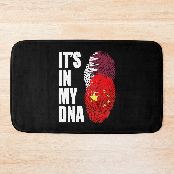 Item preview, Qatari And Chinese Vintage Heritage DNA Flag  designed and sold by MaryGolde33590.