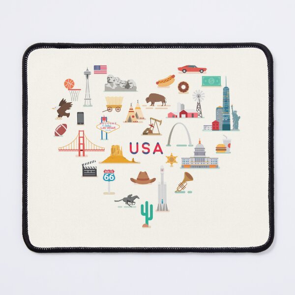 Item preview, USA famous places and landmarks designed and sold by Antikwar.