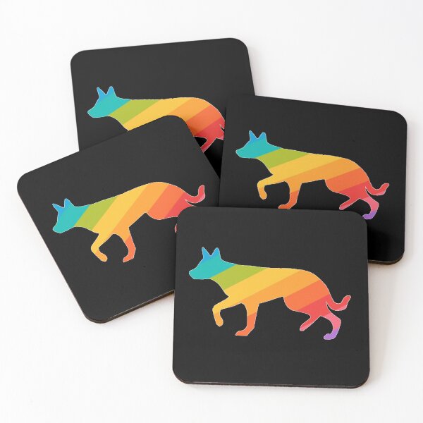 Item preview, Gay LGBT Rainbow Australian Kelpie designed and sold by ODINDISA.