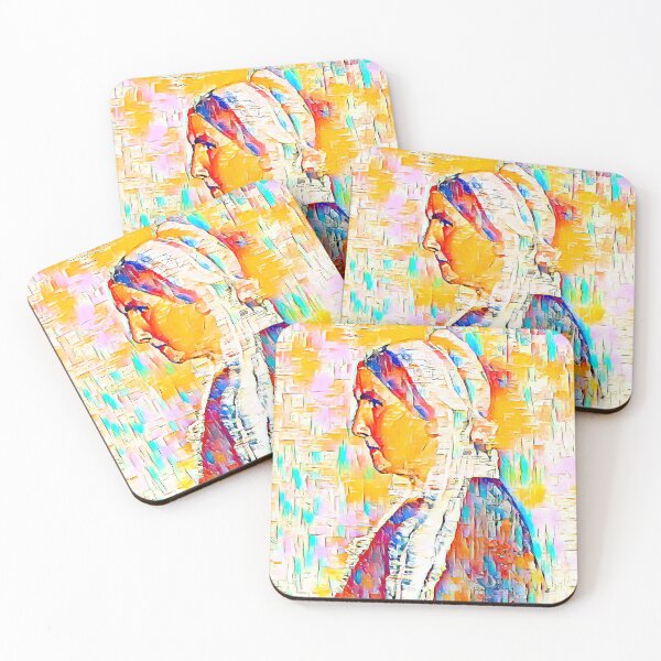 Item preview, Whistler's Mother by James Abbott McNeill Whistler - colorful palette knife oil texture close-up  designed and sold by NickoPrints.
