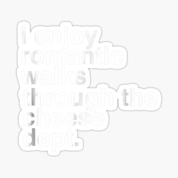 "Funny Saying Cheese Charcuterie Gouda Feta Cheddar T" Sticker for Sale