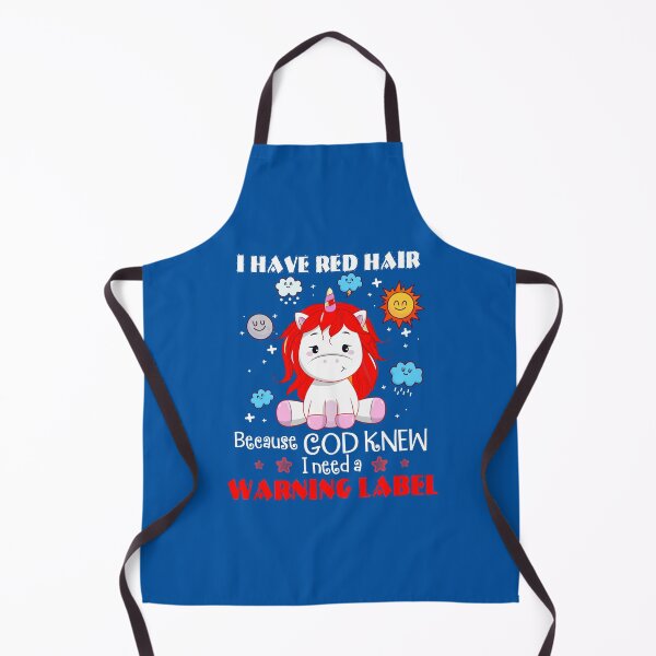 Item preview, I Have Red Hair Because God Knew I Need a Warning Label designed and sold by KidCarlo.