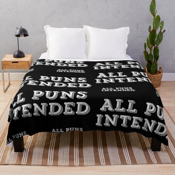 Item preview, All Puns Intended Dad Joke -white text designed and sold by gobbieshoppe.