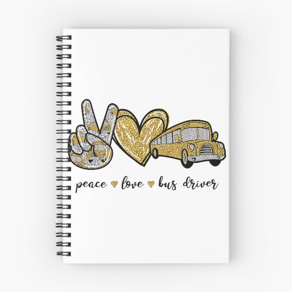 Item preview, Peace Love Bus Driver designed and sold by ImkeAhrens.