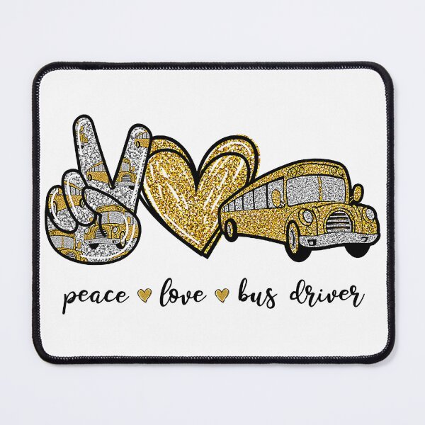 Item preview, Peace Love Bus Driver designed and sold by ImkeAhrens.