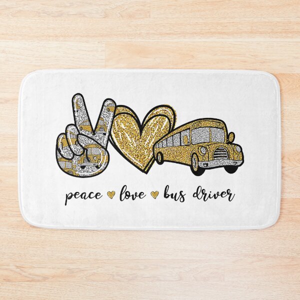 Item preview, Peace Love Bus Driver designed and sold by ImkeAhrens.