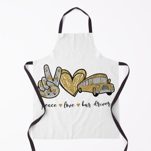 Item preview, Peace Love Bus Driver designed and sold by ImkeAhrens.