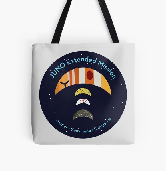 Item preview, JUNO Extended Mission Patch vinyl sticker, reimagined space mission patch, Jupiter and moons  designed and sold by Markadesign.