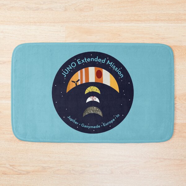 Item preview, JUNO Extended Mission Patch vinyl sticker, reimagined space mission patch, Jupiter and moons  designed and sold by Markadesign.