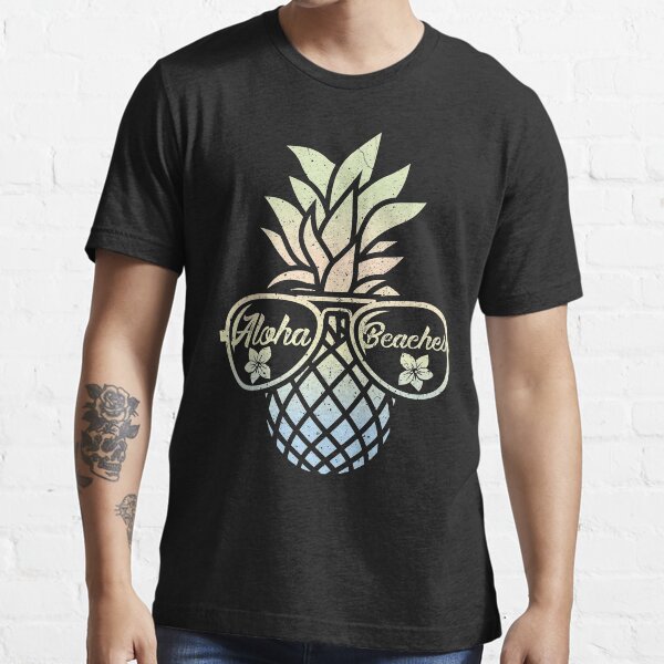 "Pineapple Aloha Beaches Hawaii Hawaiian Summer Tshirt" Tshirt for