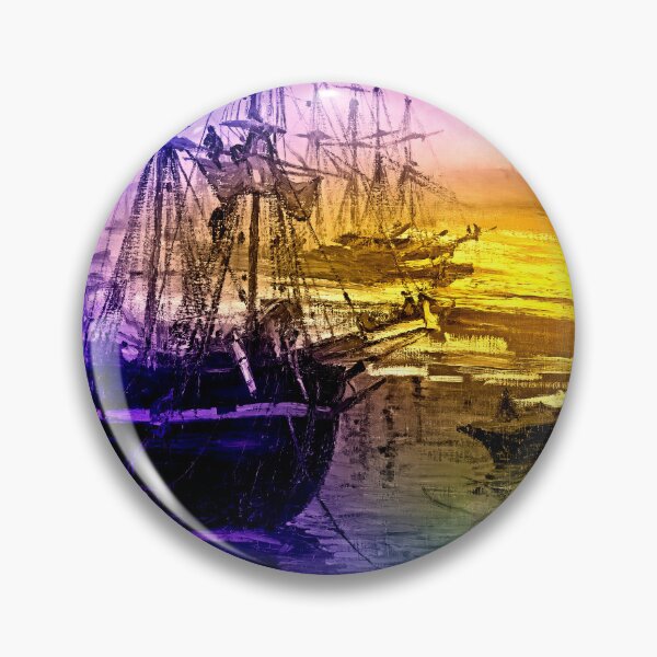 Item preview, The Thames in Ice by James Abbott McNeill Whistler - colorful digital recreation designed and sold by NickoPrints.