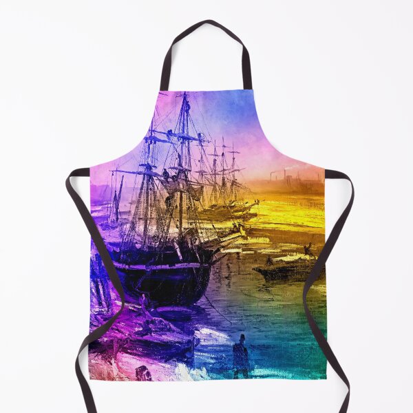 Item preview, The Thames in Ice by James Abbott McNeill Whistler - colorful digital recreation designed and sold by NickoPrints.
