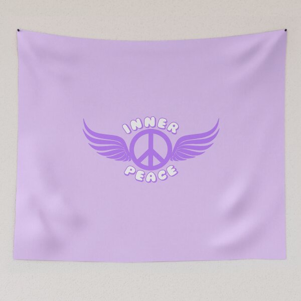 Item preview, Inner Peace Angel Wings Peace Symbol Purple designed and sold by everything4eva.